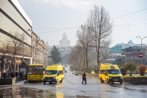 public transport system in Tibilisi