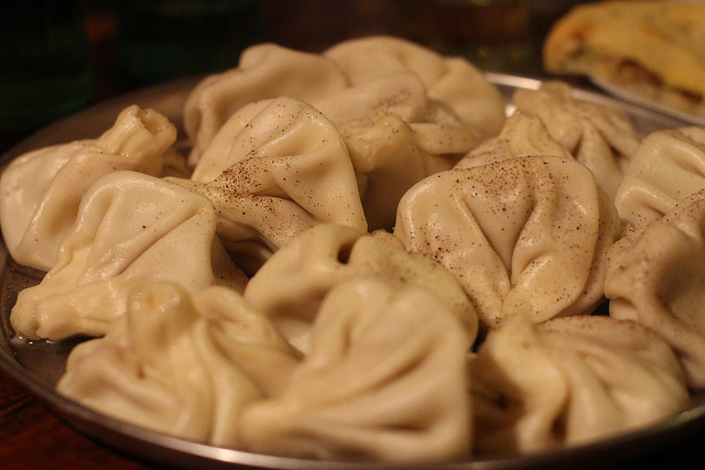 Georgian food khinkali