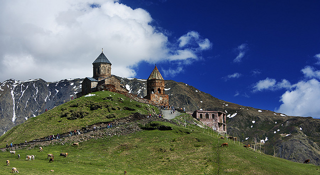 mysterious mountain church kazbegi